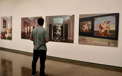 ‘La artista Isabel Oliver deconstruye la pintura en Valencia.’  (Las Provincias)